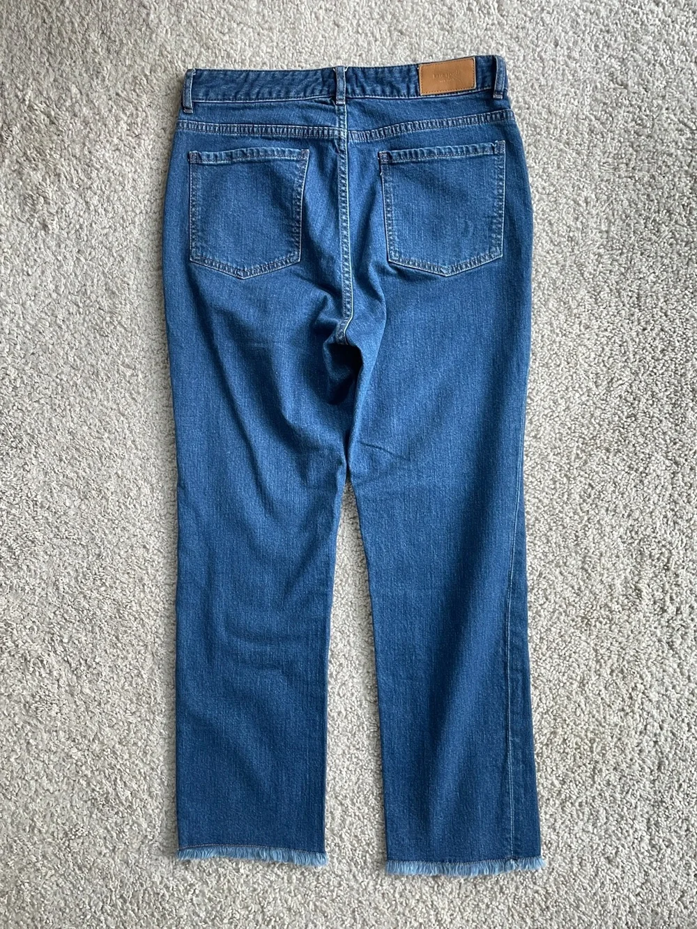 Kate Spade Broome Street Ditsy Embroidered Floral Straight Ankle Jeans Size 29